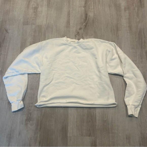 Hanes Ultimate Cotton Cropped Sweatshirt - Picture 1 of 2